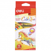 Пастелi олiйнi Deli EC20200 12кол "Color Run"  карт/кор