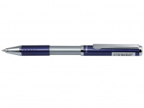 Ручка подарункова Zebra SL-F1 синiй РШ мет Slide бузковий з футляром