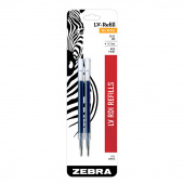 Стрижень гел Zebra синiй 2шт J 0,5mm.синiй