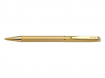 Ручка подарункова FlairP 671 синiй РШ Beverly hill сатин голд золот. корпус