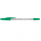 Ручка кулькова Beifa 927 зелений 0,5 мм Кристал прозора тонована