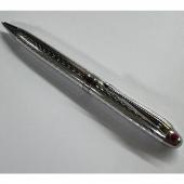 Ручка подарункова FlairP 1058 синiй РШ Regent хромiрований з червоним камнем