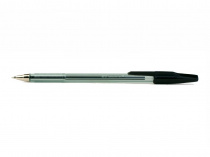 Ручка кулькова Beifa 927 чорний 0,5 мм Кристал прозора тонована