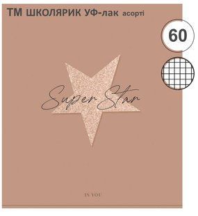 Зошит Школярик УФ-лак, 60 арк КЛ 060-К фото