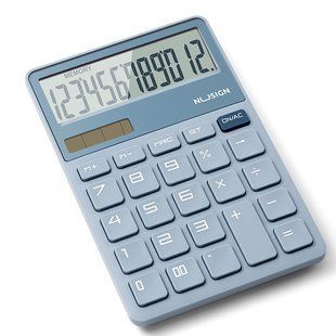 Калькулятор настільний Deli Nusign ENS042, 12 розрядів, 163,6 х 106 х 19 мм ENS042 фото