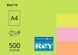 Папір офісний кольоровий неон А4 80 гр/м2 500 арк Rey Adagio, зелений 14 16.7367 фото 1
