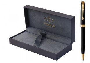 Ручка кулькова Parker Sonnet 17 Matte Black Lacquer позол, чорний 84 832 фото