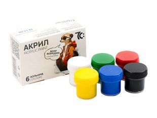 Фарби акрилові 7С 6 кол 10 мл 7C50601 фото