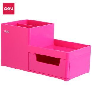Підставка для ручок Deli органайзер пластик, 4 відд EZ25140 фото