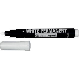 Маркер перманентний Centropen Permanent White кулевидний 2,5 мм 8586/11 фото