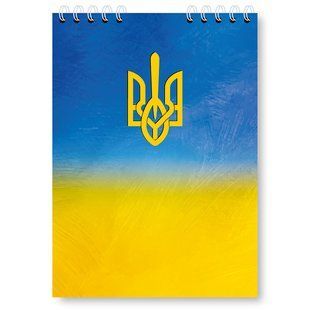Блокнот м'яка обкл спіраль верхня Полiграфiст А5 клітинка, 48 арк А5 БЄ 377 фото