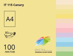 Папір офісний кольоровий Spectra_Color А4 100 арк пастель, 80 гр/м2 16.4186 фото