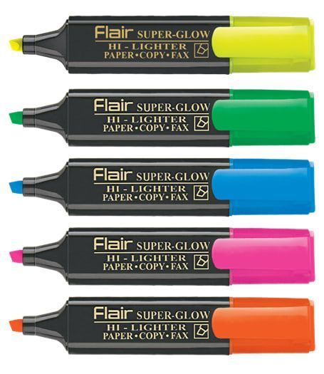 Маркер текстовий Flair Superglow Hi-lighter 1-5 мм 850 фото
