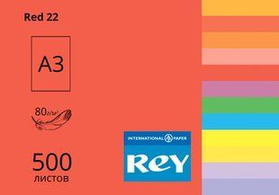 Папір офісний кольоровий насичений А3 80 гр/м2 500 арк Rey Adagio, червоний 22 16.7391 фото