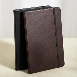 Записна книга Deli А5 тверда обкладинка на гумці, 80 арк, коричневий EN111G фото