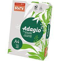 Папір офісний кольоровий Rey Adagio А4 250 арк пастель, 160 гр/м2, сірий 16.7404 фото
