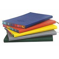 Записна книга Deli Color Design А5 ПВХ, 112 арк, темно-зелений 3183 фото