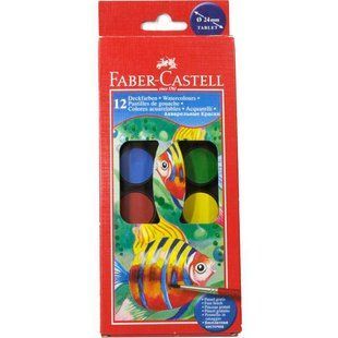 Фарби акварельні Faber_Castell 12 кол сухi 125011 фото