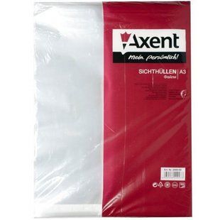 Файли Axent А3 40мкм глянцевий горизонтальний 100шт 2006-00 фото