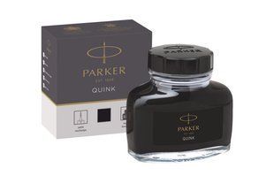 Чорнила Parker Quink 57мл скляний флакон, чорний 11 010 фото