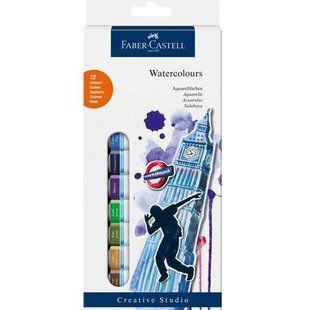 Фарби акварельні Faber_Castell Creative Studio 12 кол в тубах 12мл 169503 фото