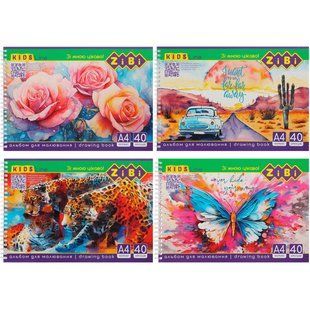 Альбом Zibi KIDS Line А4 40 арк спіраль ZB.1442 фото