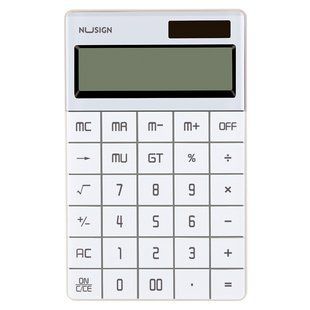Калькулятор настільний Deli Nusign ENS041, 12 розрядів, 165 х 103 х 12,5 мм ENS041 фото