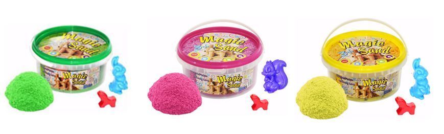 Пiсок кiнетичний Strateg Magic sand у вiдрi, 350 гр 370-6 фото