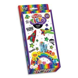 Тiсто для лiпки DankoToys 20 кол, 400 гр TMD-15-01 фото