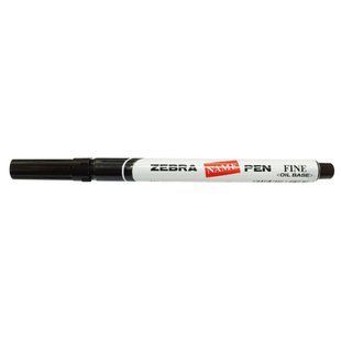 Маркер перманентний Zebra Name pen чорний кулевидний на олійній основi 1,2-1,5 мм - фото