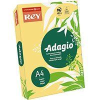 Папір офісний кольоровий Rey Adagio А4 500 арк пастель, 80 гр/м2, жовтий 16.7570 фото