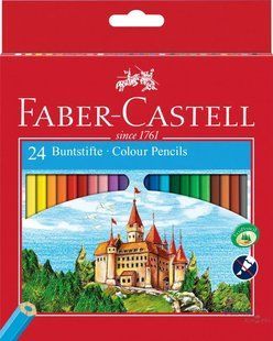 Олівці кольорові Faber_Castell Замок 24 кольори 120124LE фото