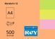Папір офісний кольоровий неон А4 80 гр/м2 500 арк Rey Adagio, помаранчевий 12 16.7367 фото 1