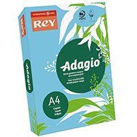 Папір офісний кольоровий Rey Adagio А4 500 арк пастель, 80 гр/м2, блакитний 16.7570 фото