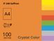 Папір офісний кольоровий Crystal Color А4 100 арк насичений, 80 гр/м2, помаранчевий 16.7542 фото 1