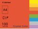 Папір офісний кольоровий Crystal Color А4 100 арк насичений, 80 гр/м2, червоний 16.7542 фото 1