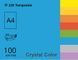Папір офісний кольоровий Crystal Color А4 100 арк насичений, 80 гр/м2, синій 16.7542 фото 1
