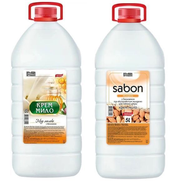 Мило рiдке Sabon крем-мило, 5000 мл - фото