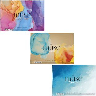 Альбом для акварелi MUSE Aquarelle А4 20 арк спіраль PB-SC-020-313 фото