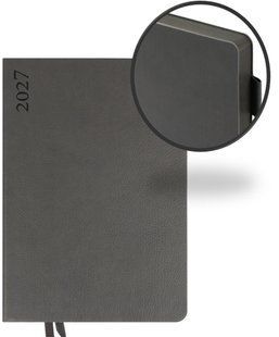 Щоденник датований А5 Leo Planner 2027 Binario, м&rsquo;який 184 арк +21день 2028 року, графіт 252728 фото