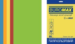 Папір офісний кольоровий асорті насичений А4 80 гр/м2 250 арк (5кол х 50 арк) Buromax BM.27213250E-99 фото
