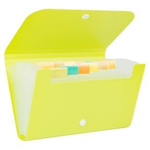 Папка-портфель Deli 12вiд А6 на кнопцi Rio E5561 фото
