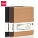 Записна книга Deli А5 96ар. 80гр. тверда обкладинка , коричневий EN118G фото 2