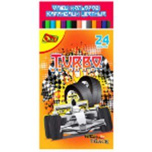 Олівці кольорові Олли Turbo 24 кольори OL-100-24T фото