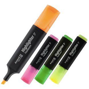 Набір із текстових маркерів Axent Highlighter 1-5 мм, 4 кольори D2501-40 фото