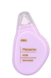 Коректор стрiчковий Deli Macaron 5мм х 5м, банка EH21606 фото