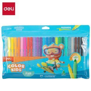 Фломастери Deli Color Kids 24 кольори EC161-24 фото