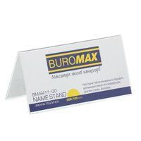 Таблички інформаційні Buromax пластик прозора, 100 х 200 мм BM.6411-00 фото