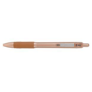 Ручка кулькова Zebra Z-Grip Smooth Rose GOLD авт. з гум.грип 1,0 мм, синій - фото