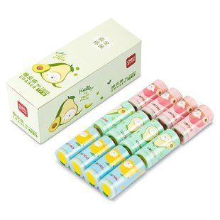 Гумка Deli Фрукти New цилiндр 71053 фото